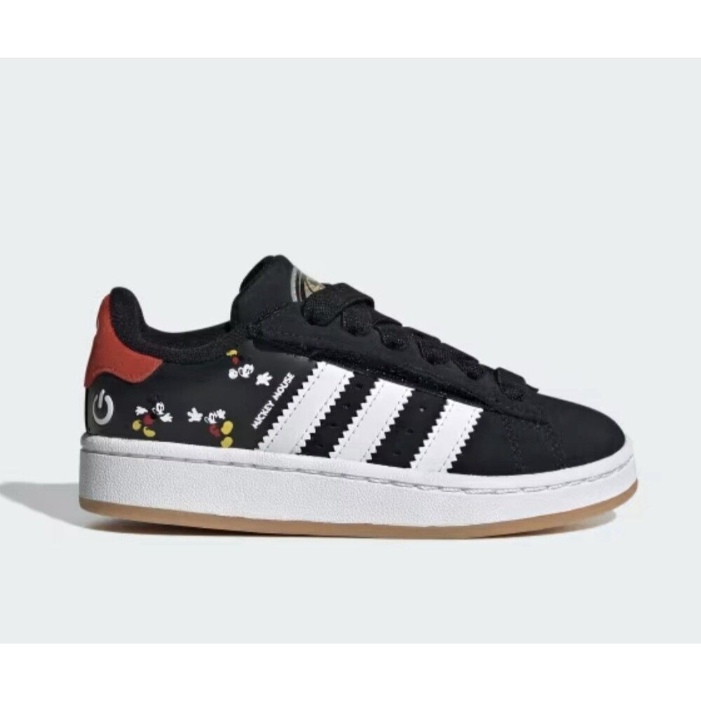 Adidas Campus 00s Preschool Shoes Mickey Disney Black/White Walking 12K-3Y